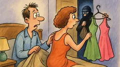 Виц: През нощта се чува подозрителен шум