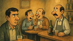 Виц: Влиза един в кръчма и подслушва